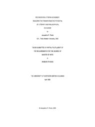 Reconceiving utopian movement:  Realizing the transformative potential of literary and philosophical exchange.