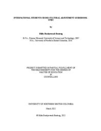 International students cross-cultural adjustment guidebook - UNBC