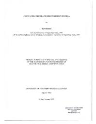 Caste and corporate directorships in India
