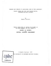 Changes and impacts to aboriginal uses on the landscape: forest change and the Lake Babine Nation, northern British Columbia