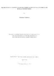 Recruitment and retention of medical physicians in northern rural communities