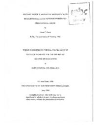 Michael White's narrative approach with resilient male adults who experienced child sexual abuse