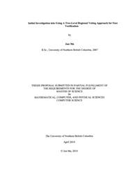 Initial investigation into using a two-level regional voting approach for face verification.