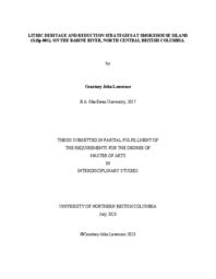 Lithic debitage and reduction strategies at Smokehouse Island (GiSp-001), on the Babine River, north central British Columbia