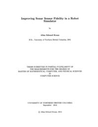 Improving Sonar Sensor Fidelity in a Robot Simulator.
