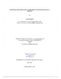 Financial and operational performance of banks in Ghana: 2004-2012