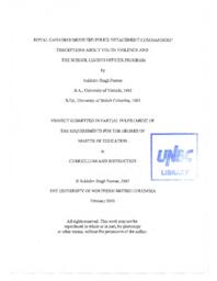 Royal Canadian Mounted Police detachment commanders' perceptions about youth violence and the school liaison officer program