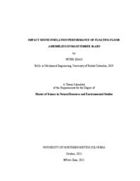 Impact sound insulation performance of floating floor assemblies on mass timber slabs