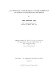 An agent-based model for evolution of cooperation with proactive information gathering