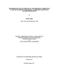 The importance of teacher social and emotional competence to the development of prosocial classrooms: the role of teacher preparation