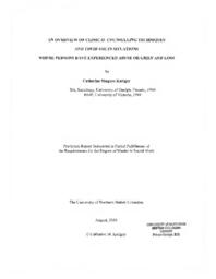 An overview of clinical counselling techniques and their use in situations where persons have experienced abuse or grief and loss