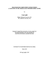 Strategies for campus sport centre funding