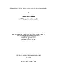 Correctional social work with Canada's Indigenous people