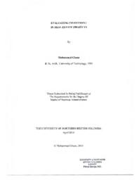 Evaluating investment in real estate projects