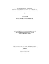 Abandonment or autonomy: How do social workers know the difference?