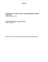 Consultation in the Alberta oil sands: Clashing Indigenous and settler world views