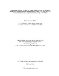 Off track to 2050?: a study of present and future interurban transportation emissions in British Columbia, Canada, relative to its Greenhouse Gas Reduction Targets Act of 2007
