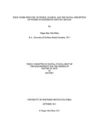 Poise under pressure: Eliteness, fashion, and the spatial perception of women in nineteenth-century Britain