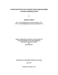 A connection for two-way spanning cross-laminated timber-concrete composite floors