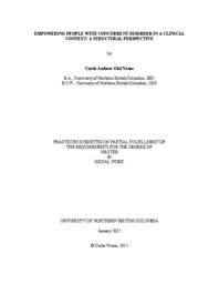 Empowering people with concurrent disorder in a clinical context: a structural perspective.