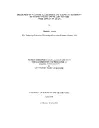Prediction of national mathematics and science achievement by socioeconomic and health factors with a focus on Ghana