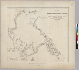 Sketch Map Showing the Proposed Route of the Western Union Telegraph between Fort Fraser and the Stikine River, British Columbia