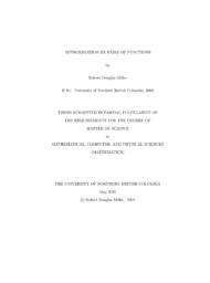 Approximation by pairs of functions.