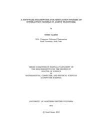 A software framework for simulation studies of interaction models in agent teamwork.