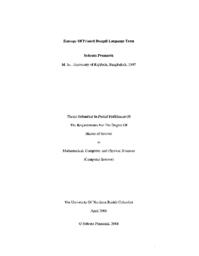 Entropy of printed Bengali language texts.