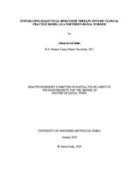 Integrating dialectical behaviour therapy into my clinical practice model as a northern social worker
