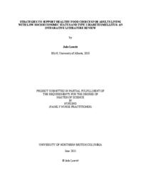 Strategies to support healthy food choices for adults living with low socioeconomic status and type 2 diabetes mellitus