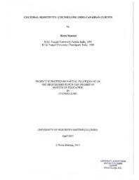 Cultural sensitivity: counselling Indo-Canadian clients