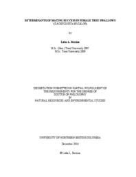 Determinants of mating success in female tree swallows (Tachycineta bicolor)