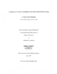 A course in cross-cultural counselling for central and northern British Columbia