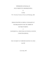 Information retrieval by multi-perspective representation.