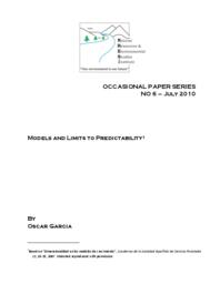 Models and limits to predictability