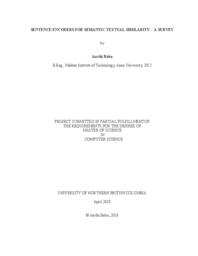 Sentence encoders for semantic textual similarity