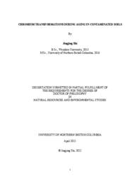 Chromium transformations during aging in contaminated soils