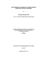 The experiences of emergency nurses working during situations of crowding