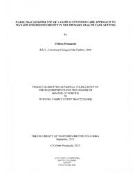 Nurse practitioner use of a family centered care approach to manage childhood obesity in the primary health care setting