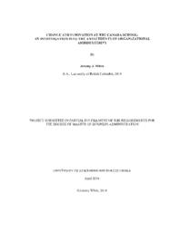 Change and innovation at the Canada School: an investigation into the antecedents of organizational ambidexterity