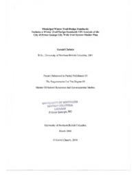 Municipal winter trail design standards: includes a winter trail design standards GIS analysis of the city of Prince George city-wide trail system master plan