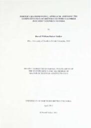 Psychogeriatric services for the Northern Interior Health Region