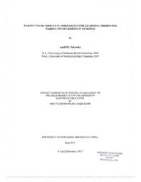 Parent involvement in assessment for learning: improving parent involvement in schools
