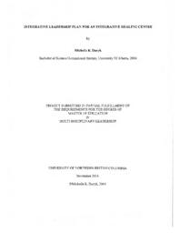 Integrative leadership plan for an integrative healing centre