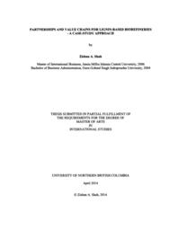Partnerships and value chains for lignin-based biorefineries - A case-study approach.