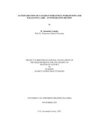 An exploration of Canadian Indigenous worldviews and palliative care: An integrative review