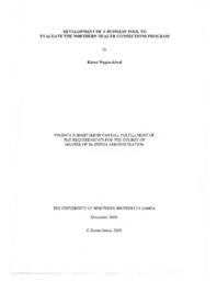 Development of a business tool to evaluate the Northern Health Connections program