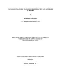 Clinical social work: trauma informed practice and arts based programs
