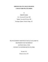 Emerging practice, map-in-progress: a social work practice model